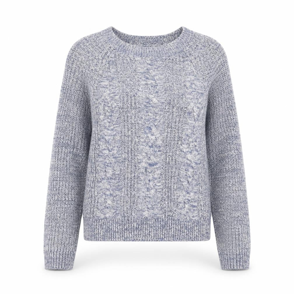 H&M Womens Blue Crew Neck Acrylic Pullover Jumper Size XS