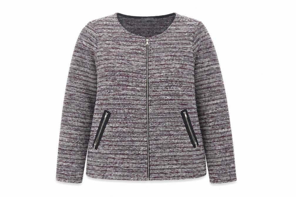 Yessica Womens Purple Jacket Size L Zip