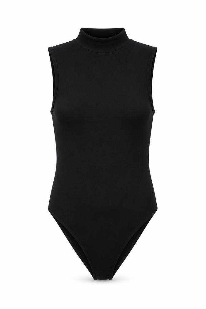 Primark Womens Black Nylon Bodysuit One-Piece Size XS Pullover