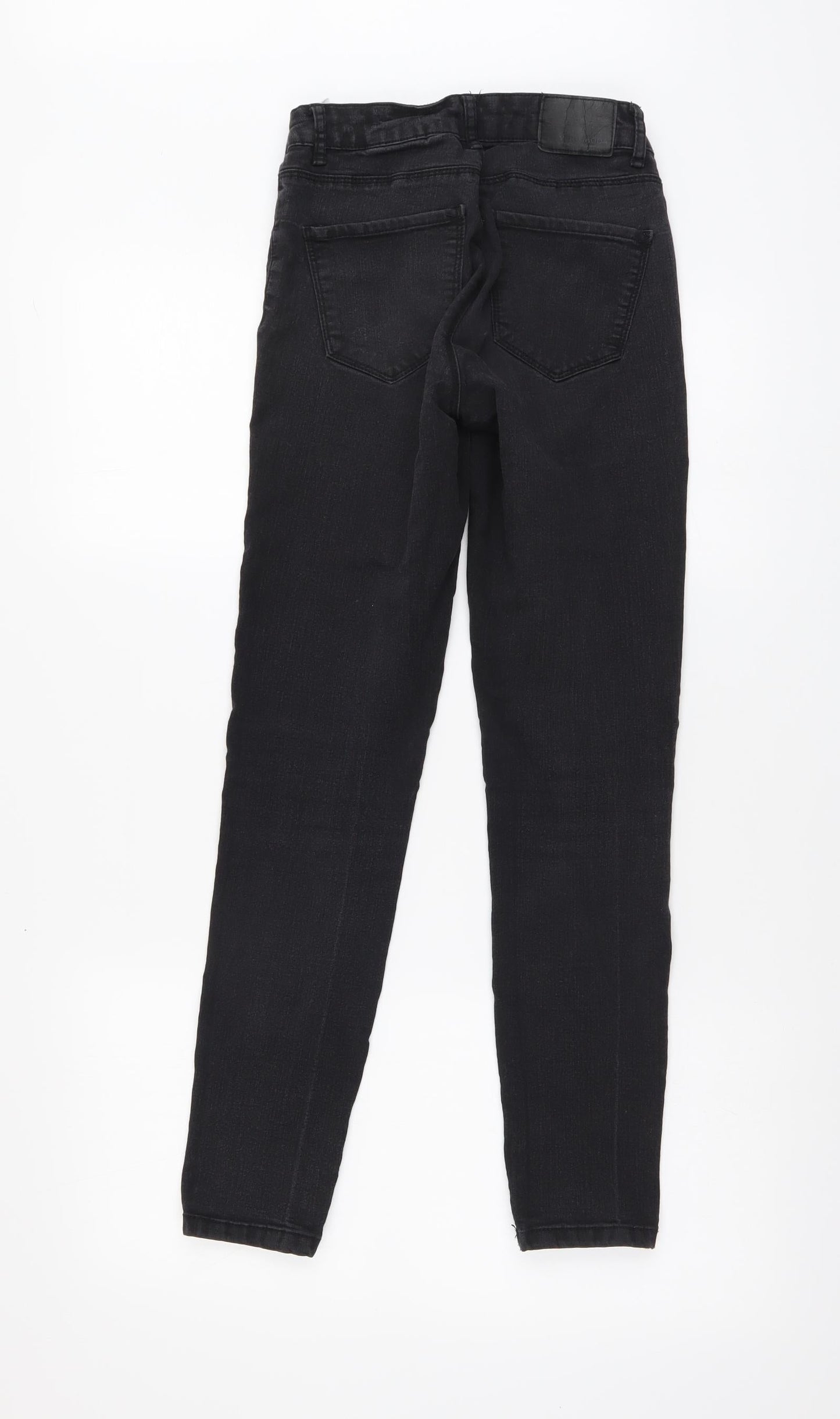 VERO MODA Womens Black Cotton Skinny Jeans Size XS L28 in Regular Button