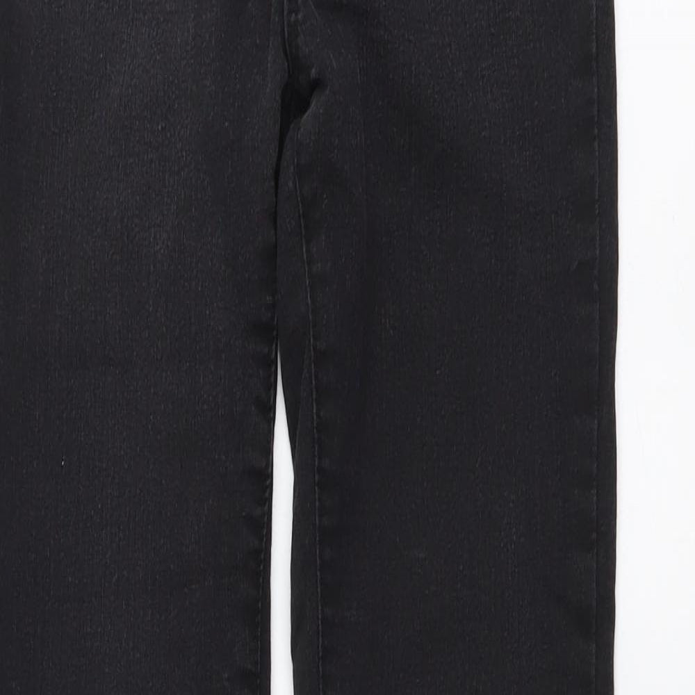 VERO MODA Womens Black Cotton Skinny Jeans Size XS L28 in Regular Button