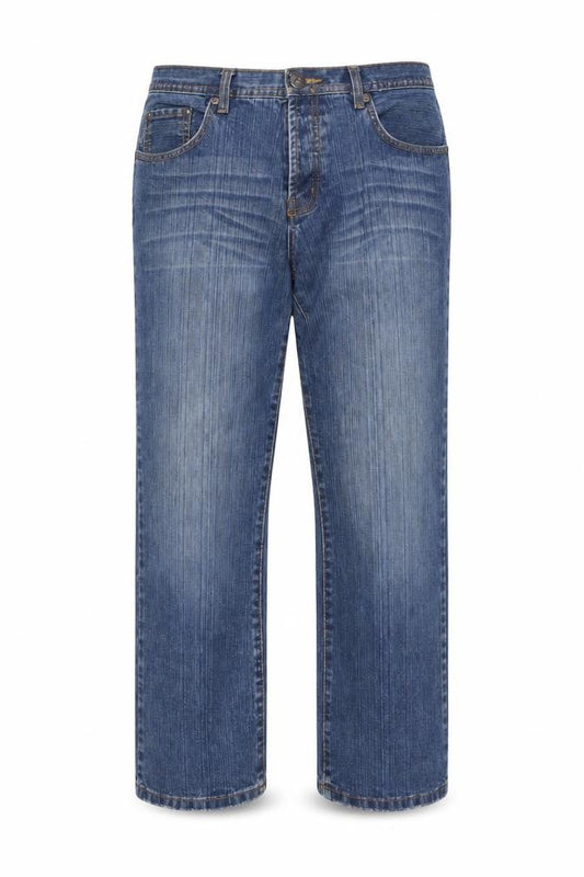 Hoi Polloi Mens Blue Cotton Straight Jeans Size 32 in L29 in Regular Button