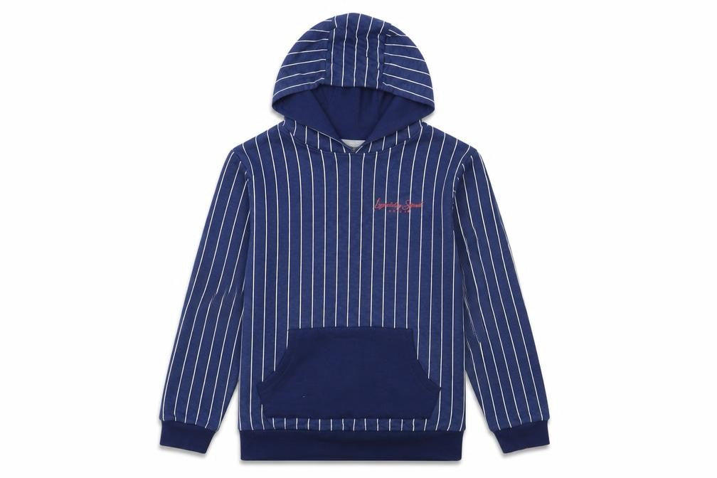 Studio Boys Blue Striped Cotton Pullover Hoodie Size 10-11 Years Pullover - Legendary Squad