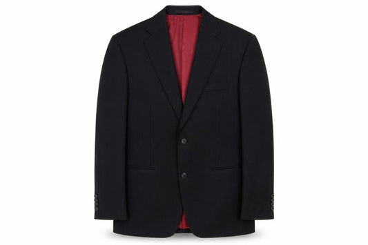 Daniel Grahame Mens Black Striped Polyester Jacket Blazer Size 42