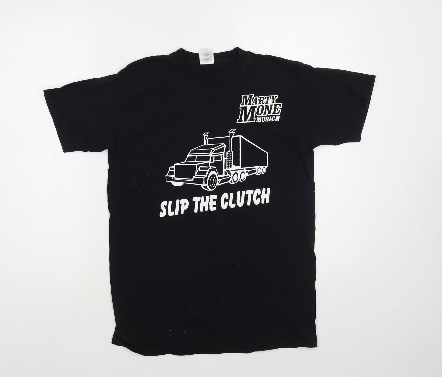 Fruit of the Loom Womens Black Cotton Basic T-Shirt Size S Crew Neck - Marty Mone