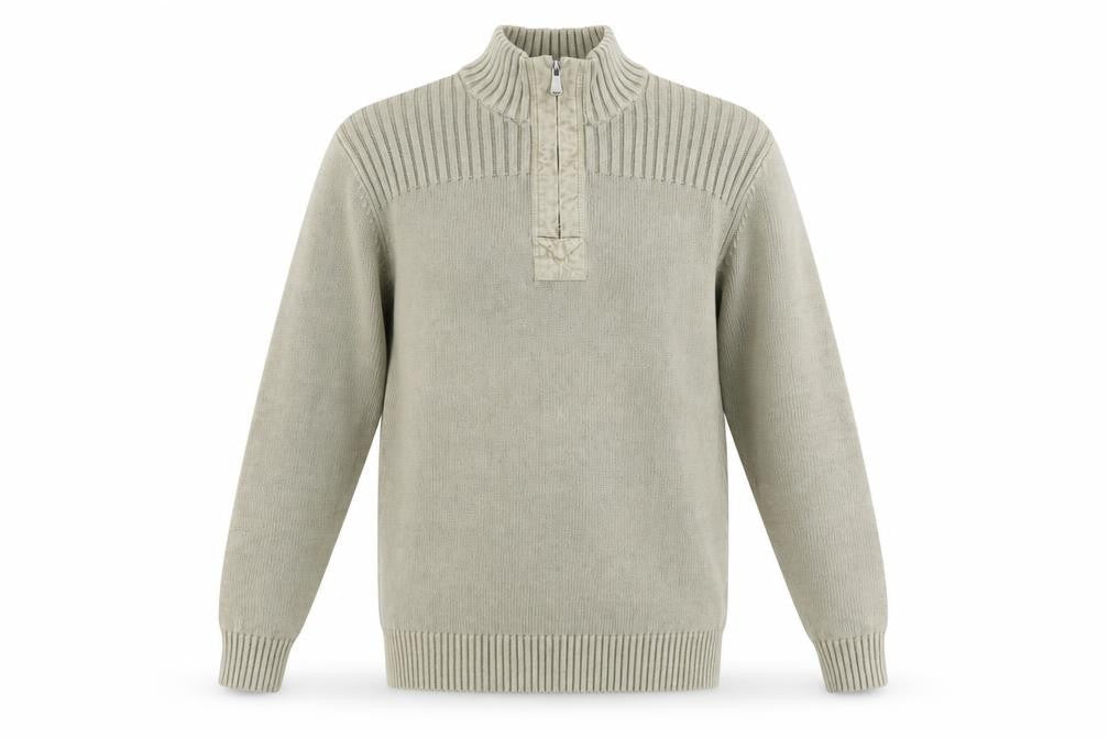 Method Mens Green Mock Neck Rayon Pullover Jumper Size M