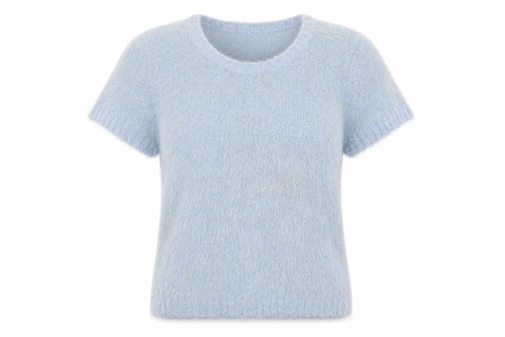 George Womens Blue Scoop Neck Nylon Pullover Jumper Size 10