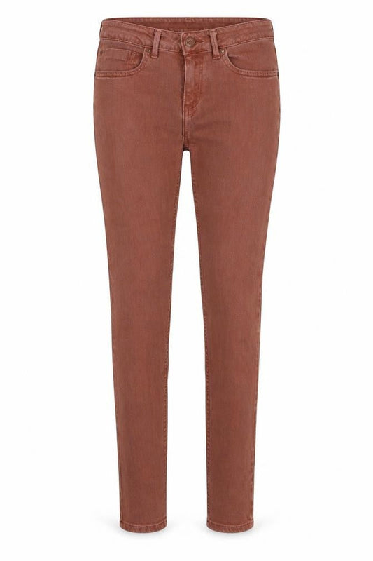 Topshop Womens Orange Cotton Skinny Jeans Size 30 in L32 in Regular Button