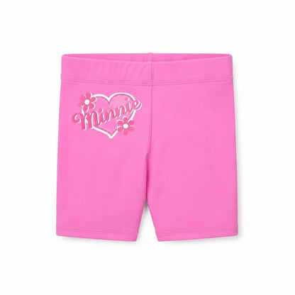 Disney Girls Pink Polyester Cropped Trousers Size 18-24 Months - Minnie Mouse shorts