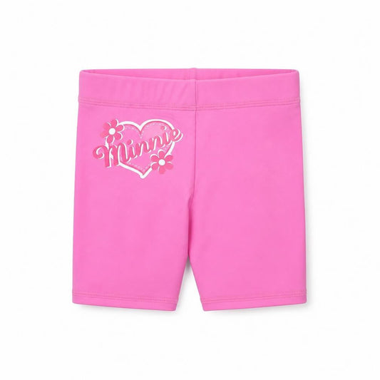 Disney Girls Pink Polyester Cropped Trousers Size 18-24 Months - Minnie Mouse shorts