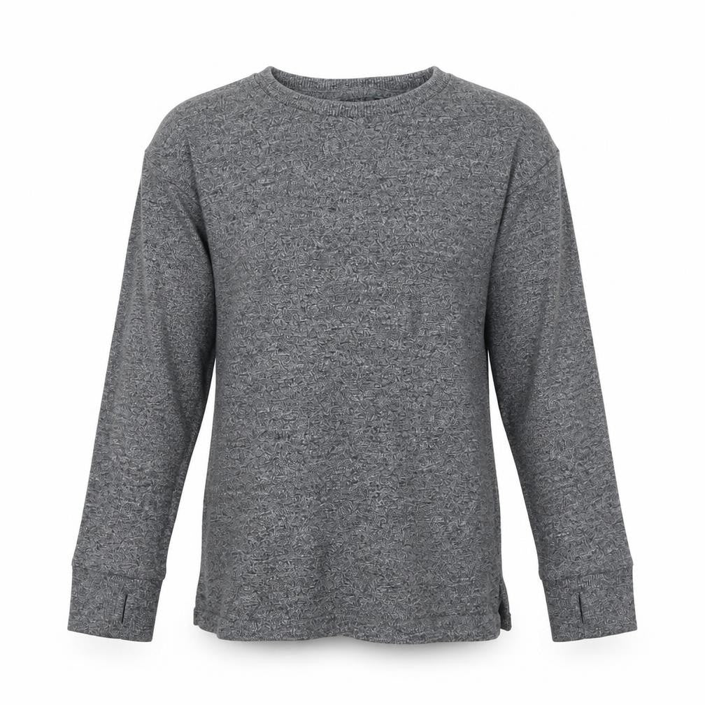 NEXT Girls Grey Cotton Basic T-Shirt Size 7 Years Round Neck