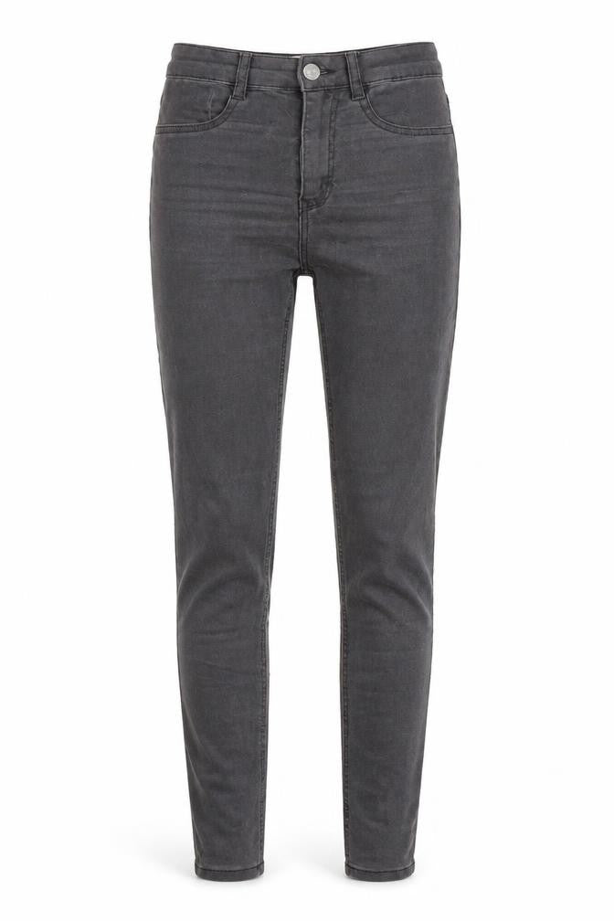 Pull&Bear Womens Grey Cotton Skinny Jeans Size 4 L29 in Regular Button