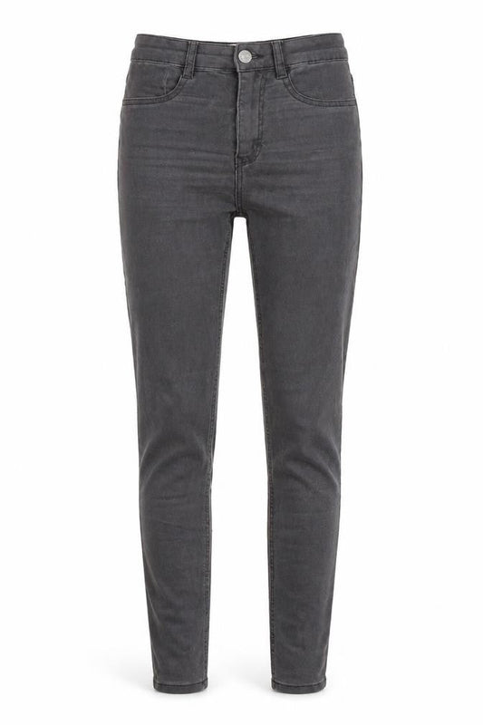 Pull&Bear Womens Grey Cotton Skinny Jeans Size 4 L29 in Regular Button