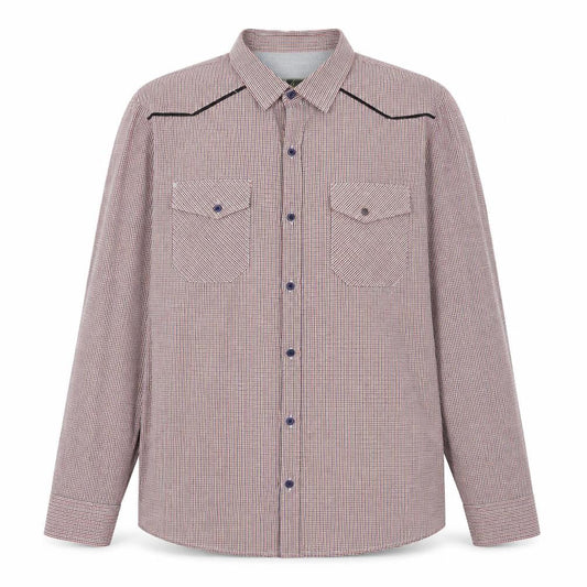 Risa Mens Multicoloured Check Polyester Button-Up Size XL Collared Button