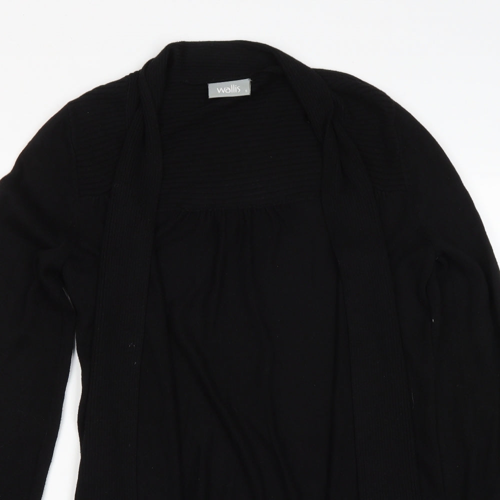 Wallis Womens Black V-Neck Viscose Cardigan Jumper Size S