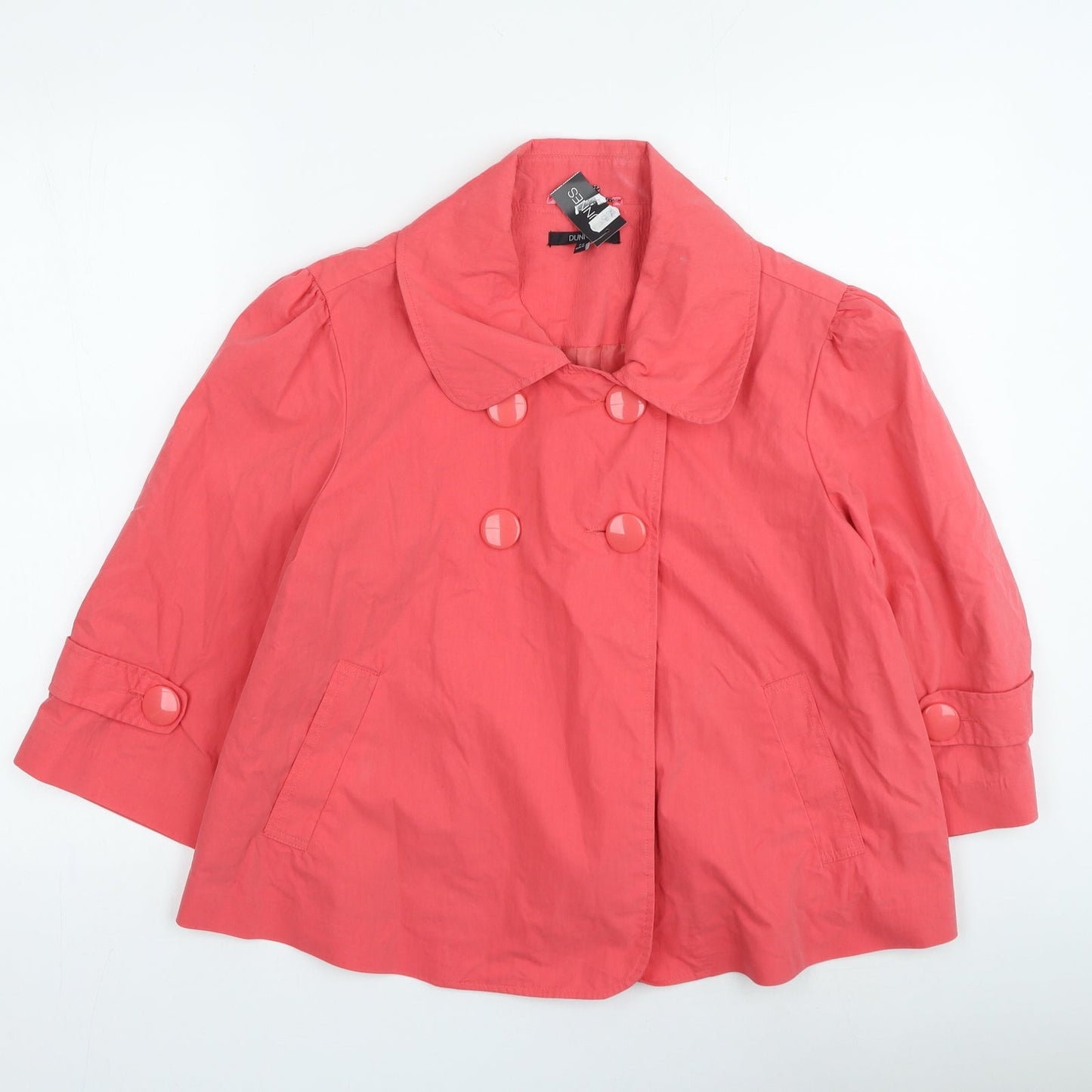Dunnes Stores Womens Pink Jacket Size 14 Button