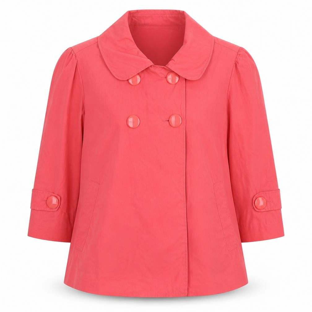 Dunnes Stores Womens Pink Jacket Size 14 Button