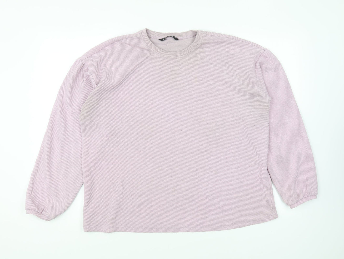 Dunnes Stores Womens Purple Polyester Pullover Sweatshirt Size L Pullover