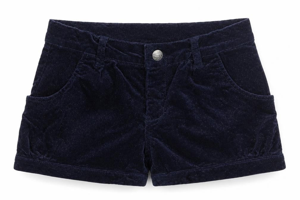 name it Girls Blue Cotton Boyfriend Shorts Size 6 Years Regular Zip