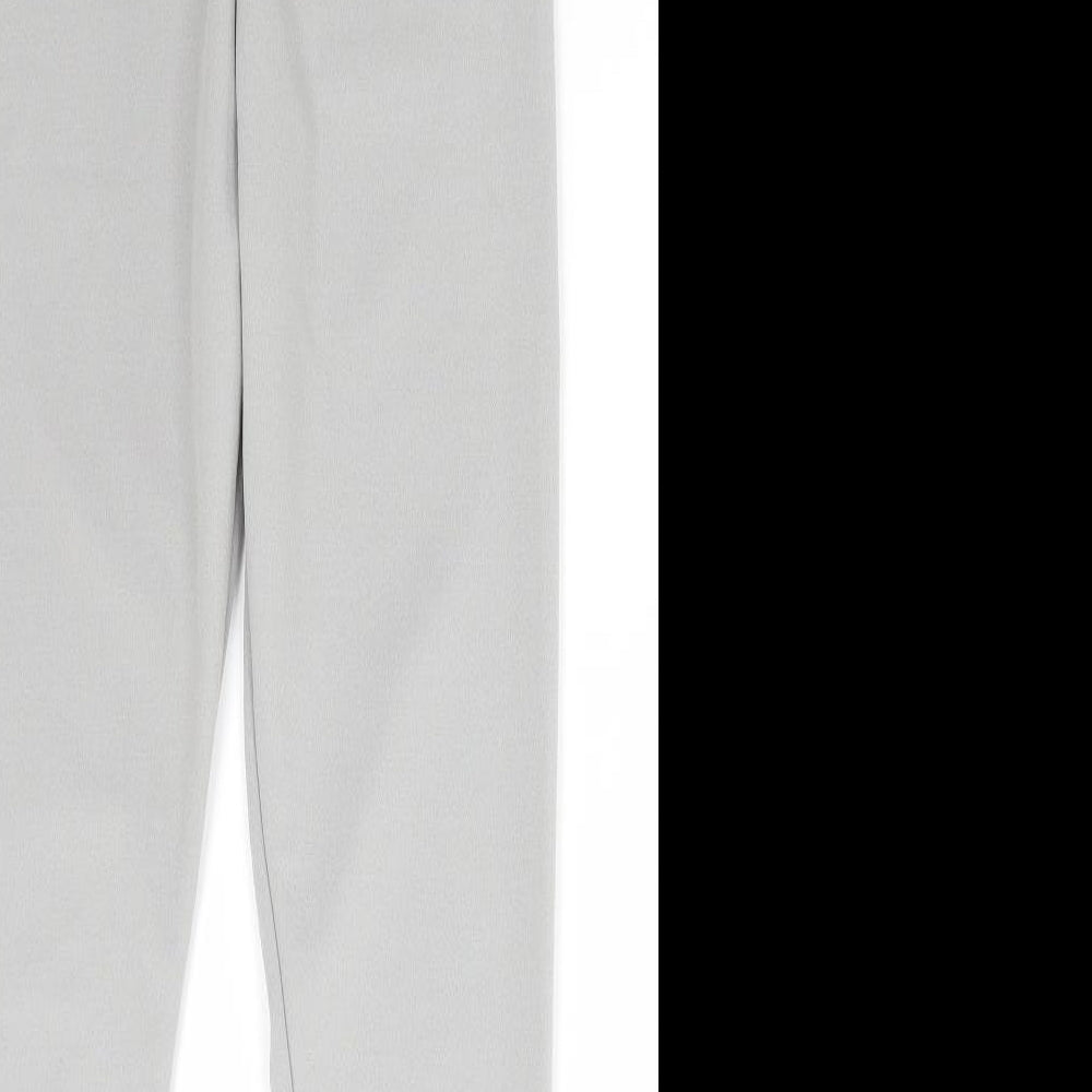 Misspap Womens Grey Polyester Trousers Size M L28 in Regular