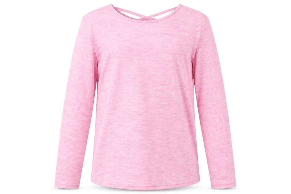 Dunnes Stores Girls Pink Polyester Pullover Casual Size 13 Years Crew Neck Pullover - crossback
