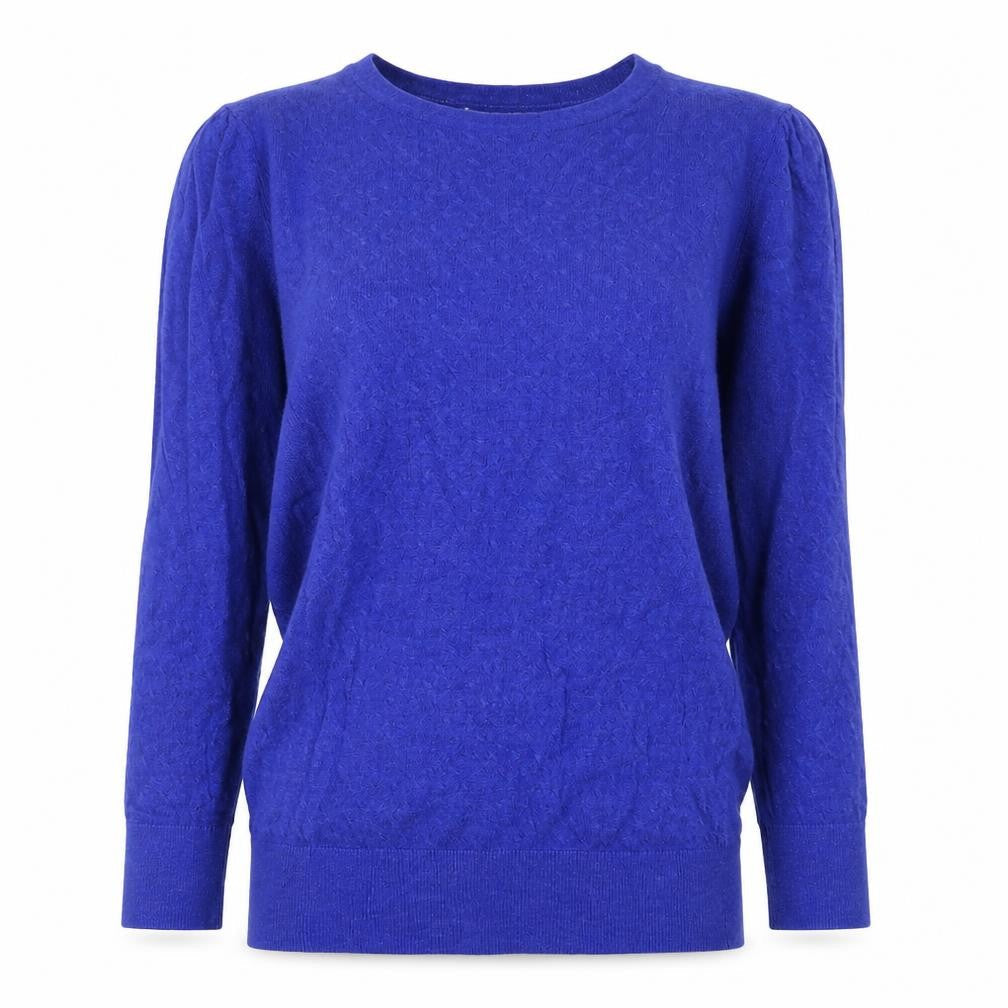H&M Womens Blue Crew Neck Viscose Pullover Jumper Size XS
