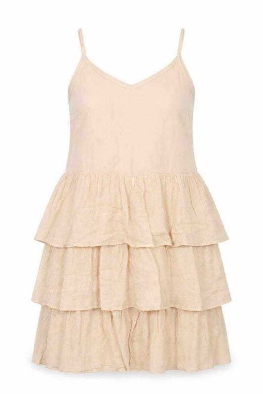 River Island Womens Beige Viscose A-Line Size 8 V-Neck Pullover