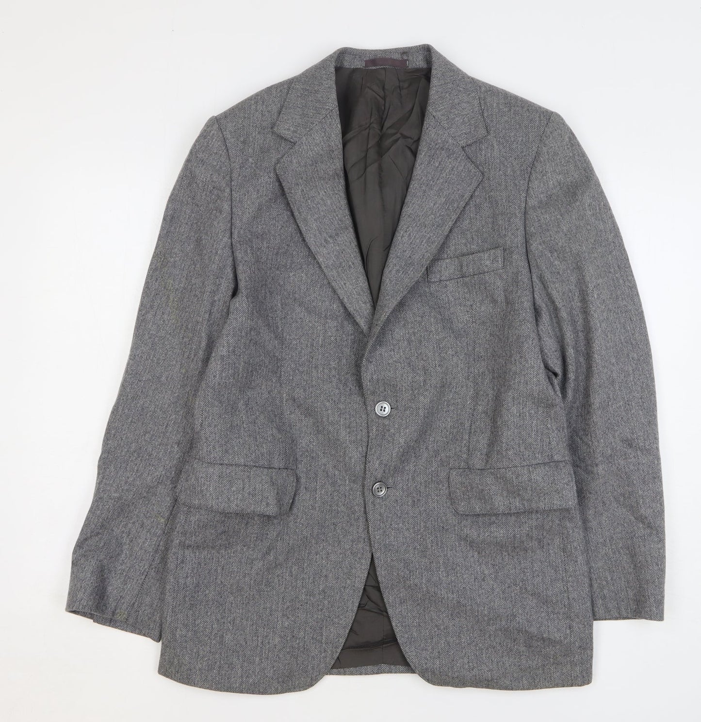 John Collier Mens Grey Wool Jacket Suit Jacket Size 40