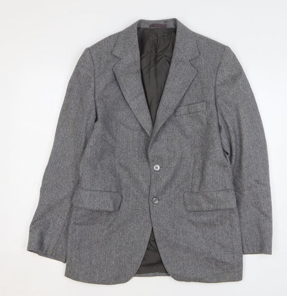 John Collier Mens Grey Wool Jacket Suit Jacket Size 40