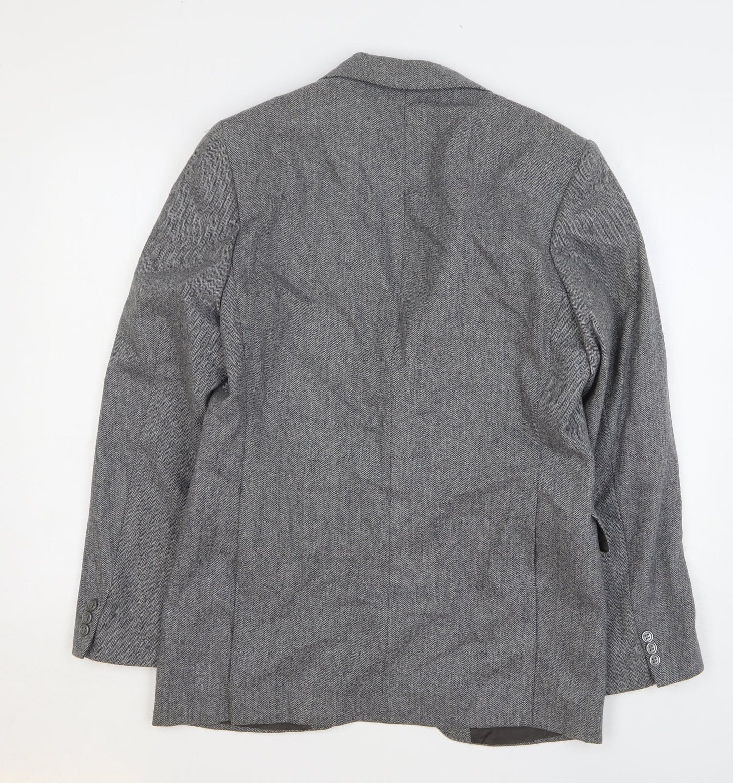 John Collier Mens Grey Wool Jacket Suit Jacket Size 40