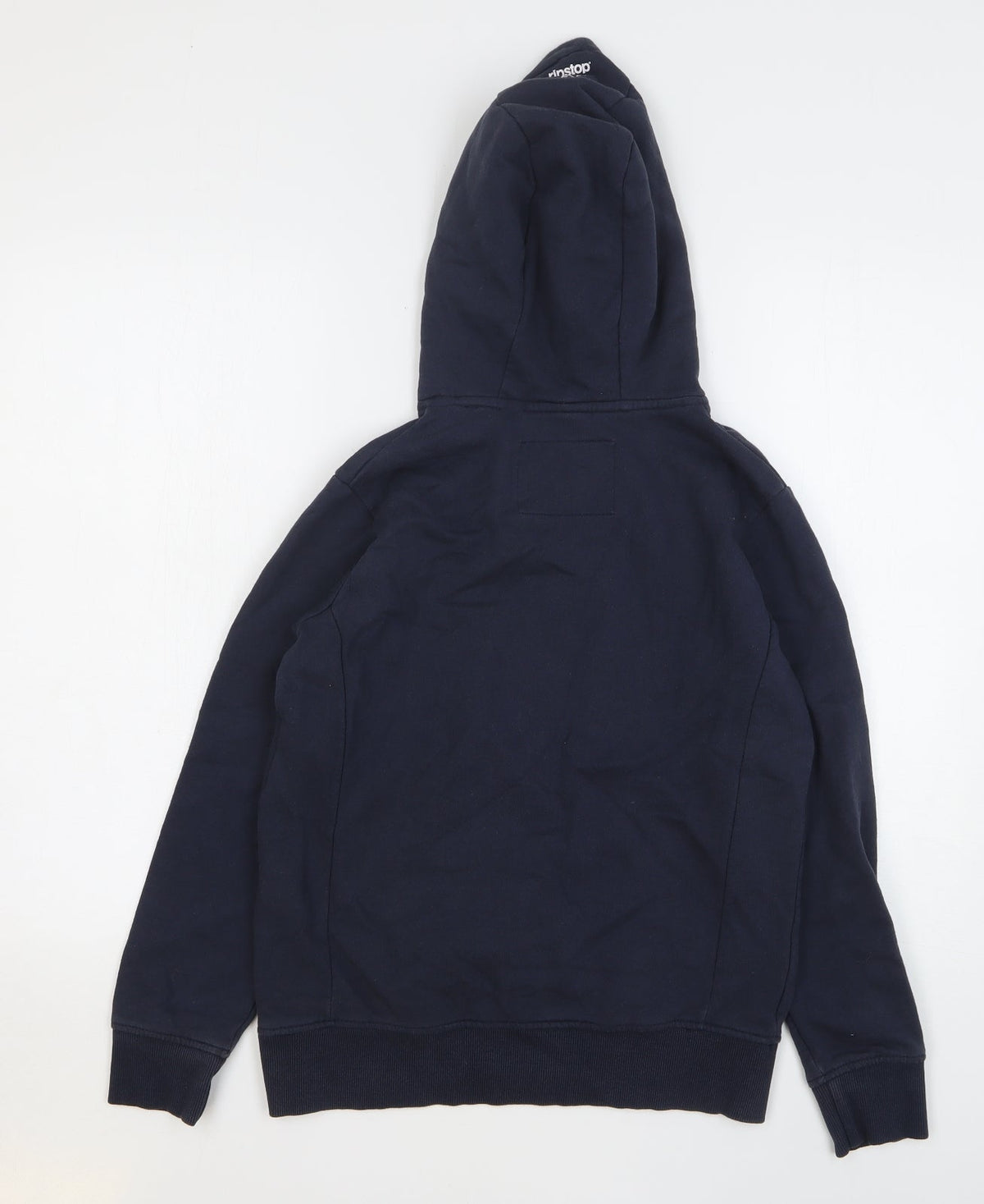 Ripstop Boys Blue Cotton Pullover Hoodie Size L Pullover