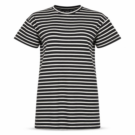 New Look Womens Multicoloured Striped Viscose T-Shirt Dress Size 8 Round Neck