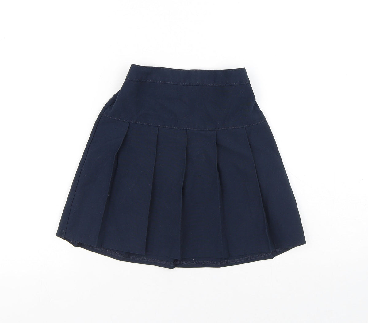Dunnes Stores Girls Blue Polyester Pleated Skirt Size 4-5 Years Regular