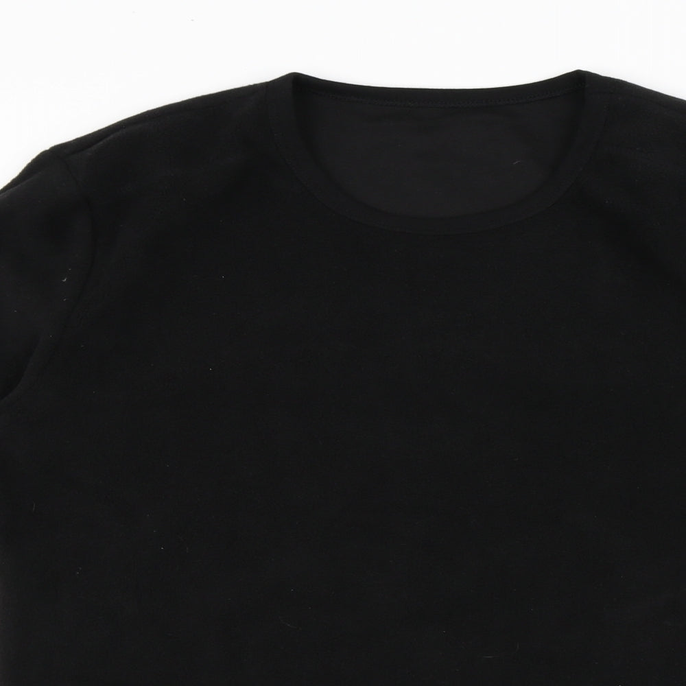 Preworn Mens Black Polyester Pullover Sweatshirt Size M