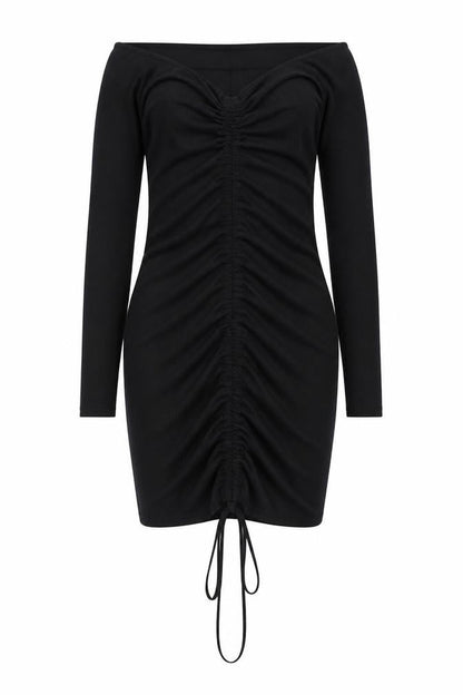 PRETTYLITTLETHING Womens Black Polyester Bodycon Size 12 Sweetheart Pullover