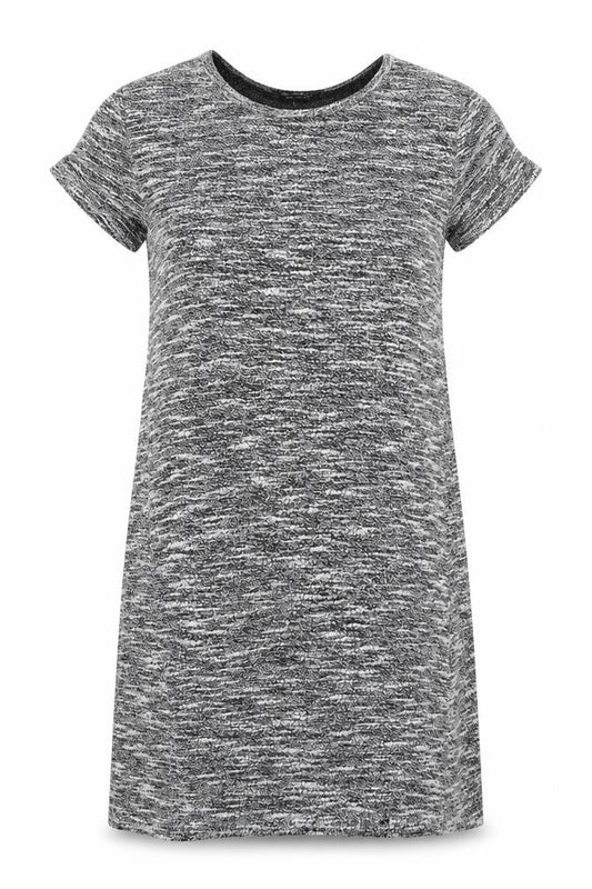 Miss Selfridge Womens Grey Polyester Jumper Dress Size 10 Round Neck Pullover