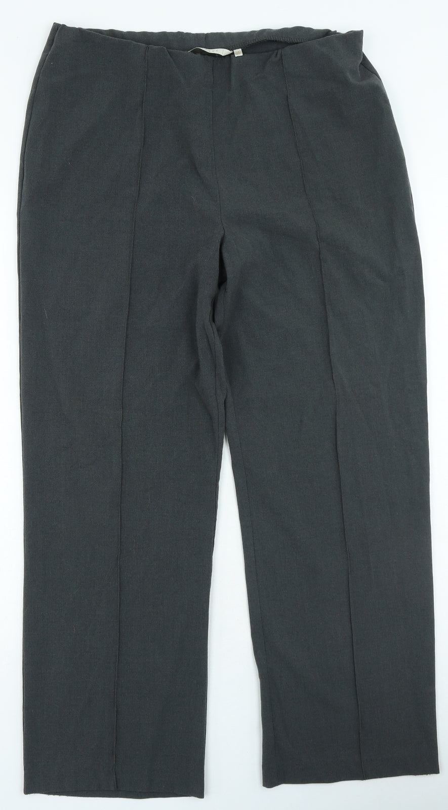 Epilogue Womens Grey Polyester Trousers Size 14 L28 in Regular