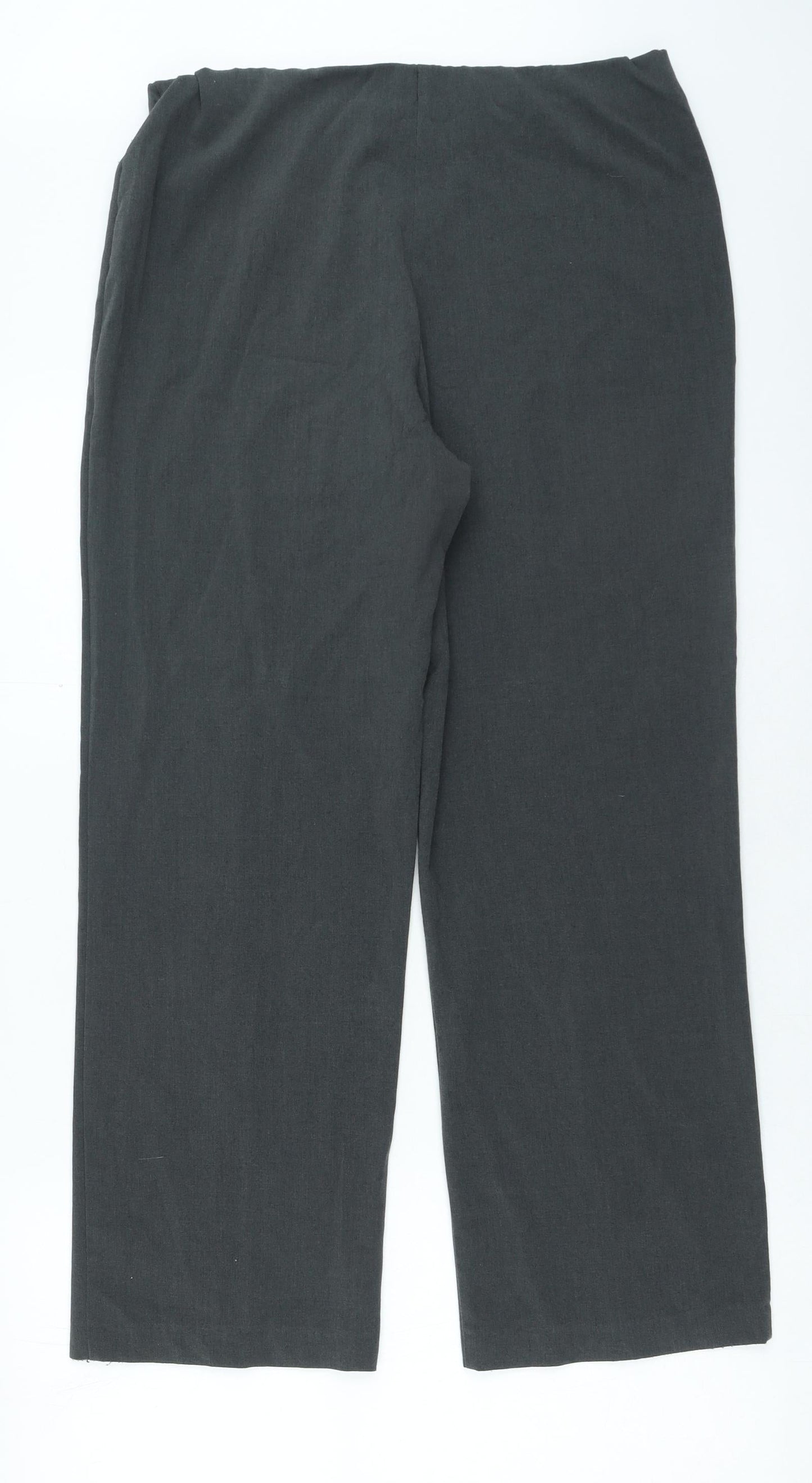 Epilogue Womens Grey Polyester Trousers Size 14 L28 in Regular
