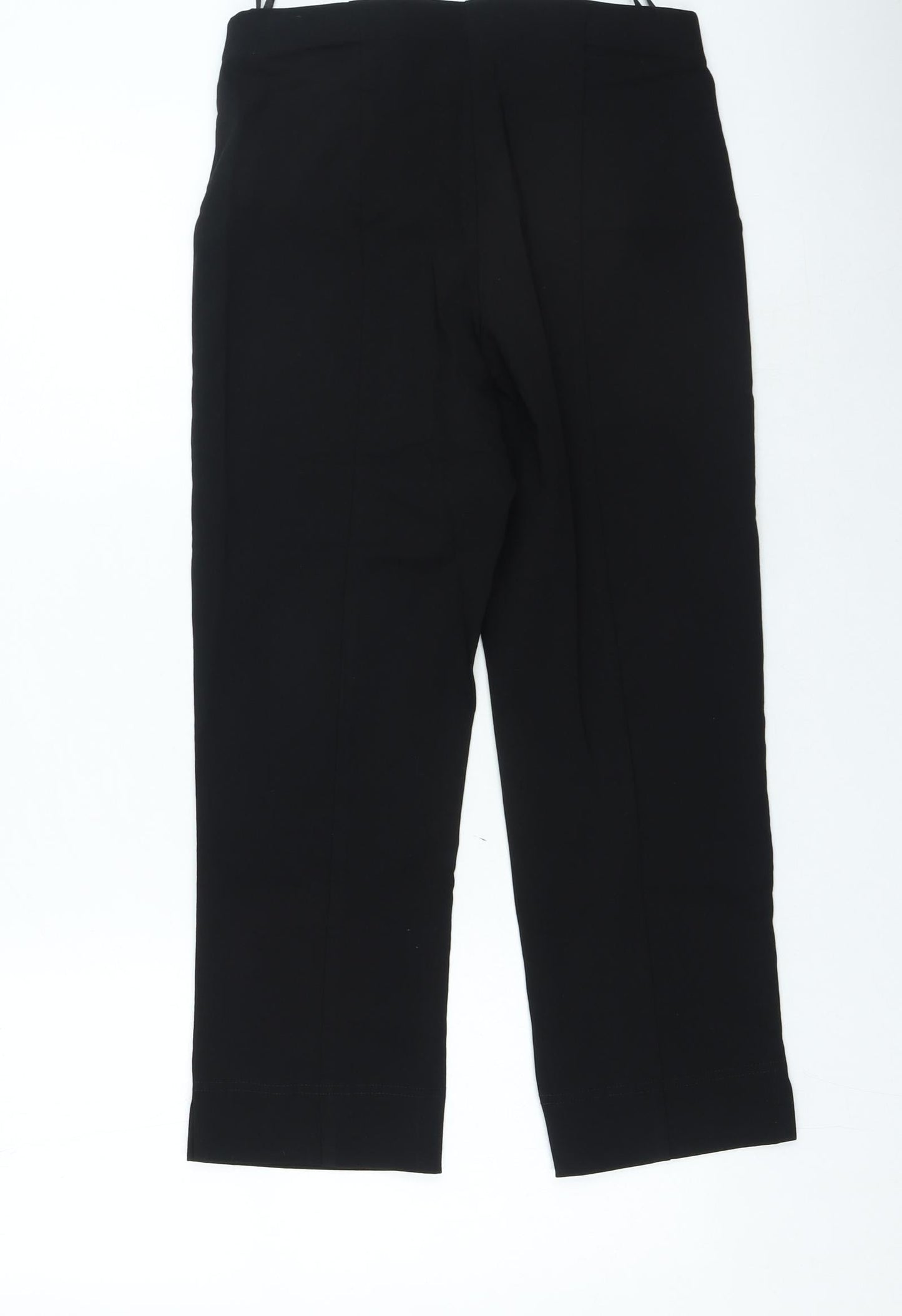 Dunnes Stores Womens Black Viscose Trousers Size S L21 in Regular