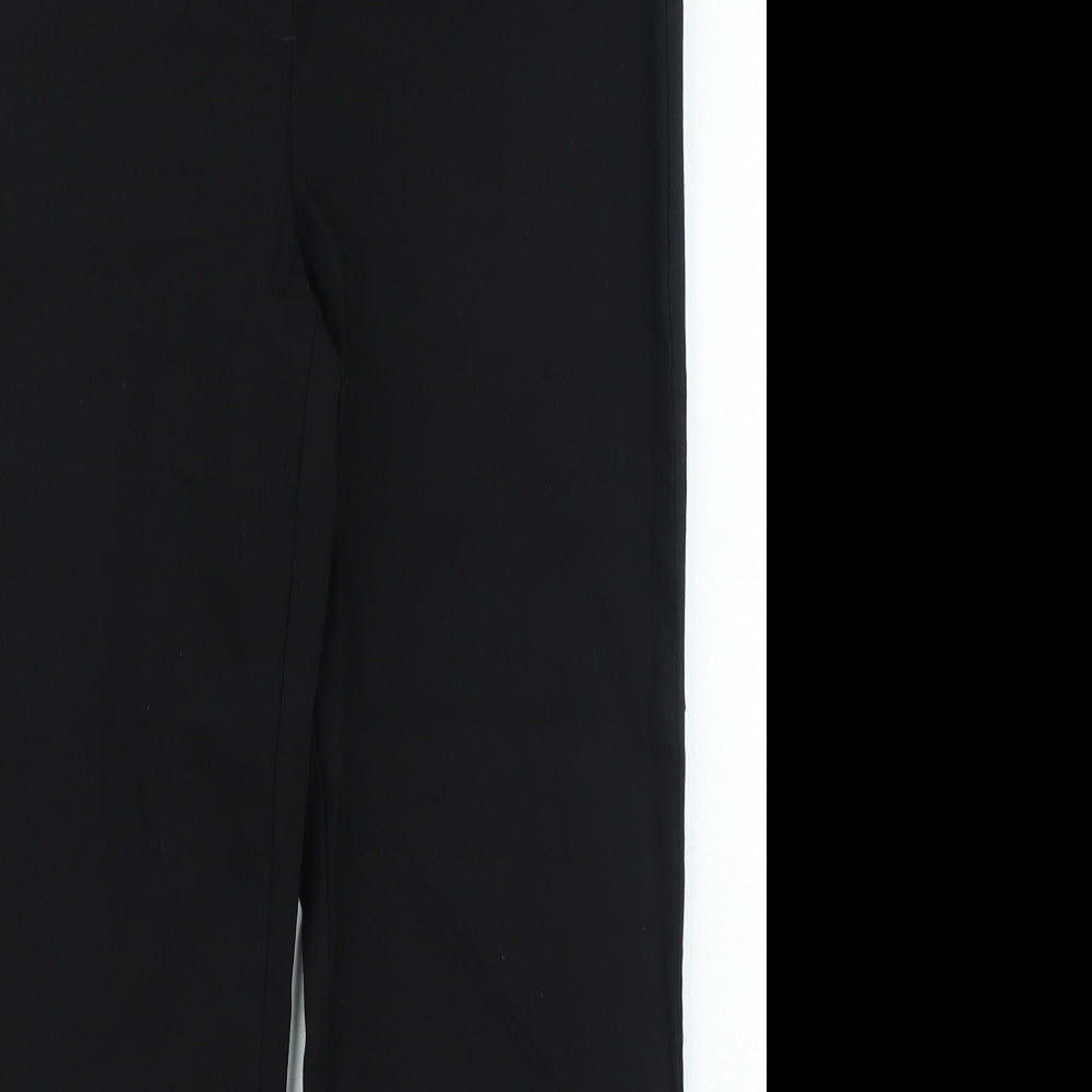 Dunnes Stores Womens Black Viscose Trousers Size S L21 in Regular