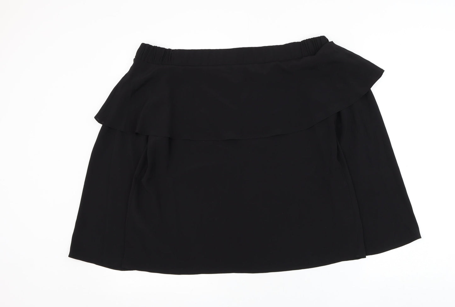 Atmosphere Womens Black Polyester Basic Blouse Size 12 Off the Shoulder