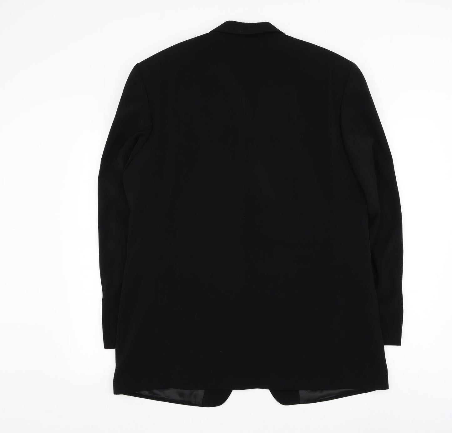 Francois Roux Mens Black Polyester Jacket Suit Jacket Size 42
