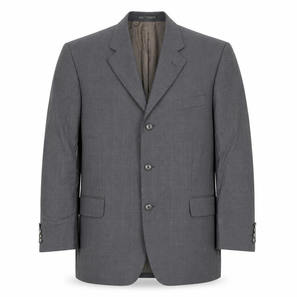 Lino Vierra Mens Grey Wool Jacket Suit Jacket Size 42