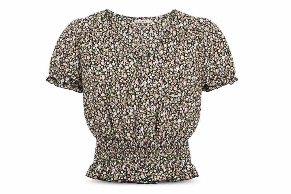 Paris et Moi Womens Multicoloured Floral Polyamide Basic Blouse Size S V-Neck