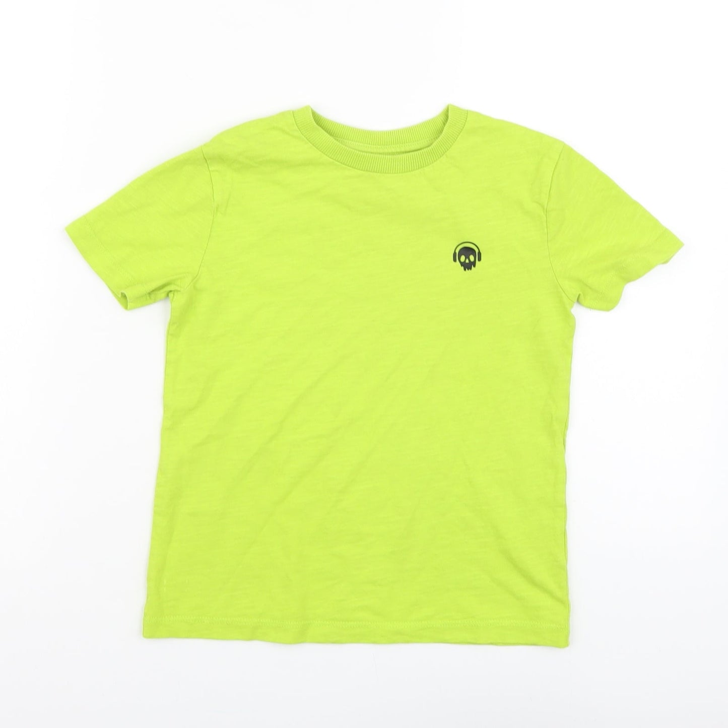NEXT Boys Green Cotton Basic T-Shirt Size 5 Years Round Neck Pullover