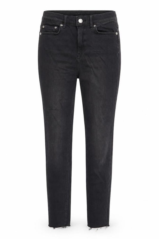 F&F Womens Black Cotton Skinny Jeans Size 10 L23 in Regular Button