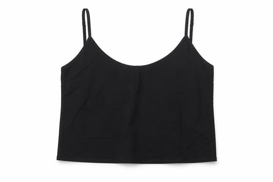 Jack Wills Womens Black Cotton Camisole T-Shirt Size 12 V-Neck