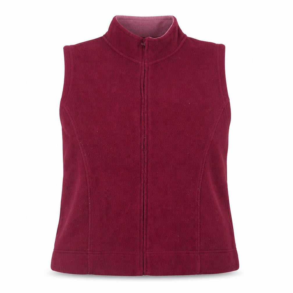 Isle Essentials Womens Pink Gilet Jacket Size L Zip