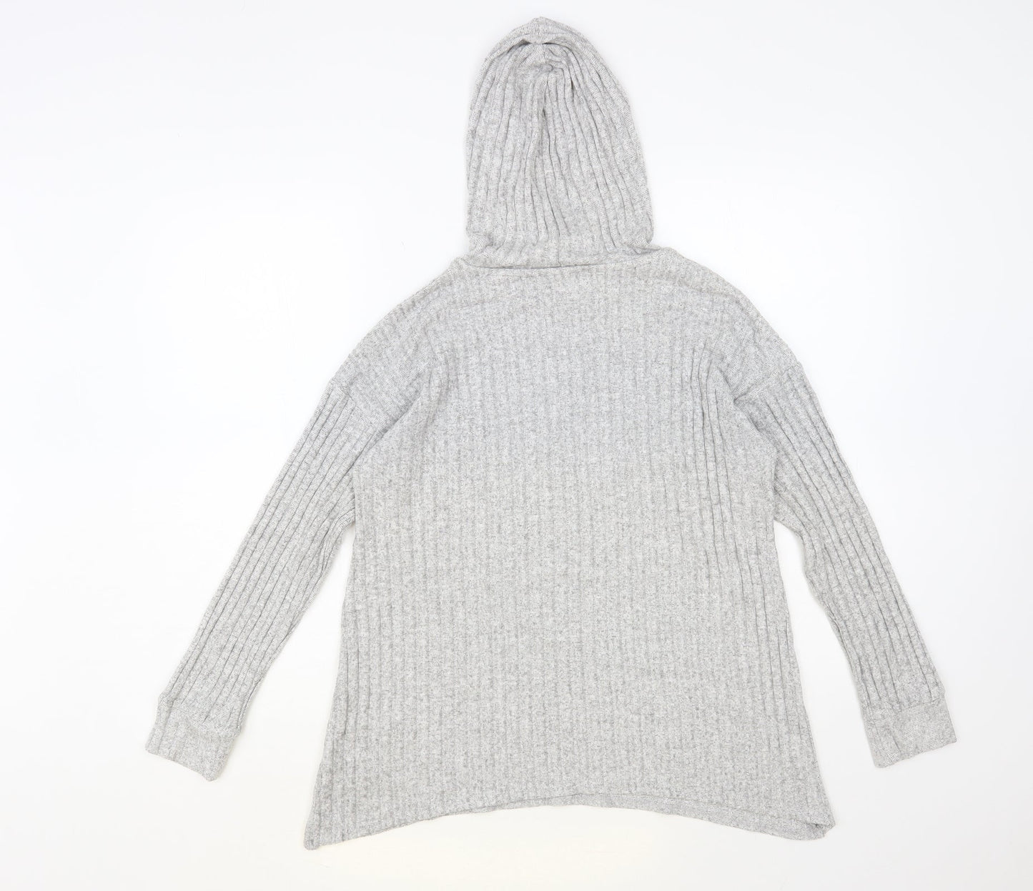 George Womens Grey Viscose Pullover Hoodie Size S Pullover
