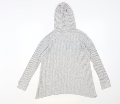 George Womens Grey Viscose Pullover Hoodie Size S Pullover